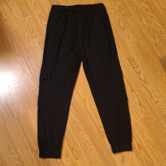 ALL SAINTS FREDA CARGO JOGGERS PANTS STRETCH JERSEY KNIT UTILITY ATHLEISURE sz 2 - Picture 4 of 7